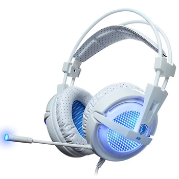 VERDOSOS A6 USB Juego de Auriculares de Sonido 7.1 del Sobre-Oído Juego de Auriculares con Cancelación de Ruido Con Micrófono