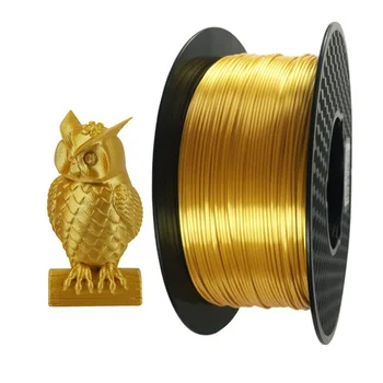La seda PLA de Oro PLA 1,75 mm de Lujo Sedoso Brillo 500g/1kg Impresora 3d Filamento Brillante Seda Sentirse Como en 3D de la Pluma de Impresión de Materiales