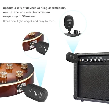 Audio inalámbrico de Transmisión del Transmisor-Receptor de Sistema para Guitarra Eléctrica Bajo un Sistema Inalámbrico de Transmisión de Audio