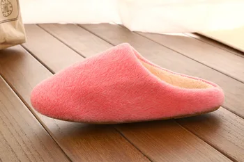 Directo de fábrica Zapatillas de Casa para Mujer Zapatos Otoño Invierno Cálido de la Felpa Hombre Zapatillas Piso de la Casa de Zapatos de Mujer Envío de la Gota