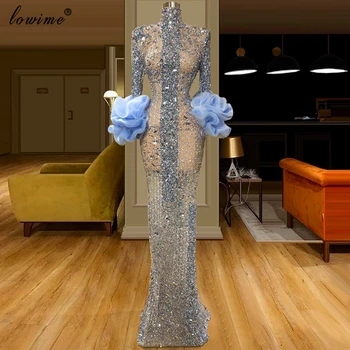 Alta Moda Cristales De Vestidos De Cóctel 2020 Mujer Transparente Vestidos De Noche Largos Formal Prom Vestidos De Fiesta Vestidos De Gala