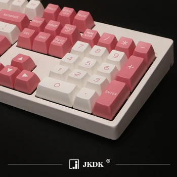 MAXKEY el Día de san Valentín rosa niña de coincidencia de color de los rótulos de las teclas SA de Doble disparo con ABS keycap 130 claves para MX interruptor mecánico de teclado