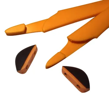 HKUCO Naranja/Gris Reemplazo de la Pierna de Silicona Conjunto Para la Reticulación de las Gafas de sol gomas de varilla de Goma Kit