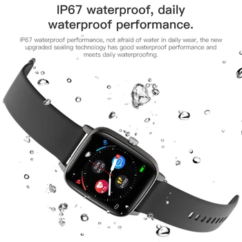T98 la Temperatura del Cuerpo de Reloj Inteligente IP67 Impermeable Dispositivo Portátil Bluetooth Podómetro de la Frecuencia Cardíaca Smartwatch android IOS