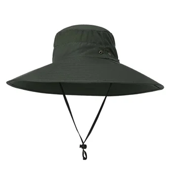 De gran tamaño de pesca sombrero de Sol de protección UV, transpirable protección de la cara UPF 50+ 4 colores de alta calidad pescador sombrero