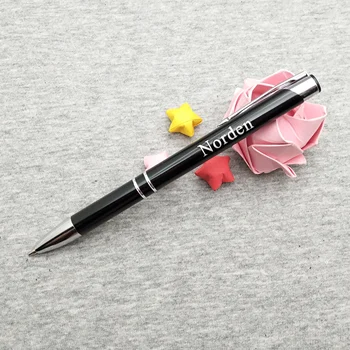 Nuevo bolígrafo 1pc personalizado con mi nombre grabado a láser de metal de lápices personalizados GRATIS con su novia de nombre+fecha+palabras