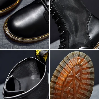 Las mujeres Vulcanizan los Zapatos de Malla Transpirable de la Mujer de Moda Zapatos de Martin Botas de Suela de Goma antideslizante Goth Zapatos Para las Mujeres de 35 a 40