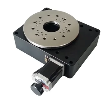 PT-GD204 de alta precisión eléctrico, mesa giratoria de 360 grados de rotación, engranaje de gusano, la indexación de la placa, de tamaño 200 mm relación de 180:1