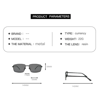 2019 Nueva Marca de Diseño de la Vendimia de los Hombres Gafas de sol Polarizadas de los Hombres de Moda Rectángulo de Conducción de las Gafas de Espejo Gafas de Sol Para los hombres UV400