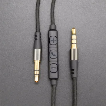 Reemplazo del Cable AUX Cable con control Remoto y Micrófono para Sony MDR-Z1000 MDR-7520 MDR-X10 X920 XB900 MDR-1RNC MDR-1RB Auriculares Auricular