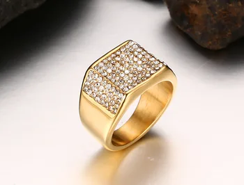 FXM TR29 más populares de la nueva llegada de la moda único de doble anillo tiene plata oro total piedra envío gratis