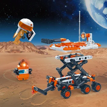 BanBao Explorar el mundo de Marse Modelos Buggy Astronautas Ladrillos de Juguete para Niños Amigo Gifs Bloques de Construcción 6419