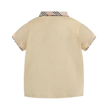 2020 Ropa para Niños y niñas T-Shirt para los Niños de la Moda de la Raya de Celosía Camiseta Niña de Algodón Tops Adolescente Brad Niños Ropa de las Camisetas