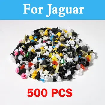 500pcs Mixto de Coche de Parachoques Estilo Clips Retenedor Remache de Decoración Para el Jaguar Xfr Xj Xjr S-Tipo Xe Xf y Xk Xkr X-Type F-Pace F-Type