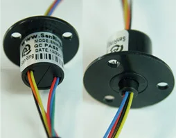 Cápsula de anillo deslizante OD 12.5 mm 6 cables para sistemas de CCTV, equipos médicos, la robótica