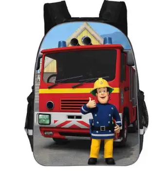 Popular Regalos Para los Niños del Bebé de la Ronda de Bolsa Mochila Para Niños Héroe de dibujos animados de Fireman Sam Bolsa Mochila Para las Niñas de la escuela de Varones bolsas