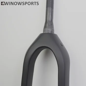 Winowsports Nuevo 110*15mm 29er de carbono, de montaña mtb de carbono horquilla max neumático de 2,8