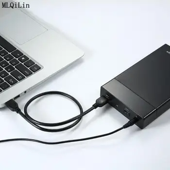 2.5/3.5 pulgadas, USB 3.0, SATA III 5Gbps Disco Duro Externo Disco UASP de Alta Velocidad Transmitir Caso caja con Adaptador de corriente DC