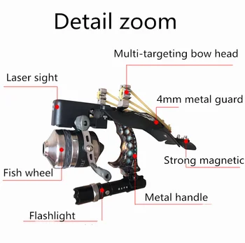 De alta calidad Nueva de pescado set de filmación de los peces de arte de pescado calamar estándar de precisión al aire libre de acero inoxidable honda fuentes de la Caza