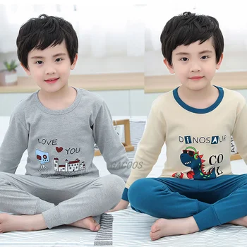 Niños Ropa de dibujos animados de Pijamas Para Niños del Bebé de los Niños de la Ropa del Traje de Niñas y Niños, Ropa de Invierno Niños Pijamas Pijamas Infantil 3-14Y