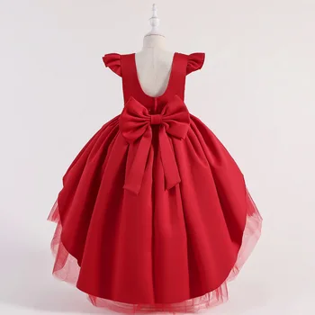 2021 Lentejuelas Vestidos de Niñas para la Fiesta de la Boda de Niño Ropa hecha a Mano con Cuentas de Cola de Vestido de Princesa para las Niñas de los Niños Vestido de Ceremonia