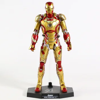 Caliente Juguetes de Marvel los Vengadores, Iron Man Mark MK 42 43 Figura de Acción Coleccionable Modelo de Juguete con Luz LED
