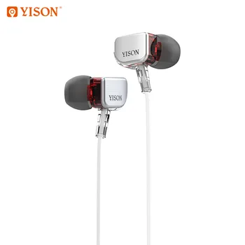 Yison X600 cable de los Auriculares del Deporte en la oreja los auriculares de alta fidelidad bass auriculares estéreo con micrófono para el redmi nota 9