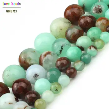 4/6/8/10mm Naturales de Australia Jades de Piedra Ronda Perlas de BRICOLAJE Perlas para la Joyería de Perlas de Bricolaje, Artesanía 7,5 Pulgadas