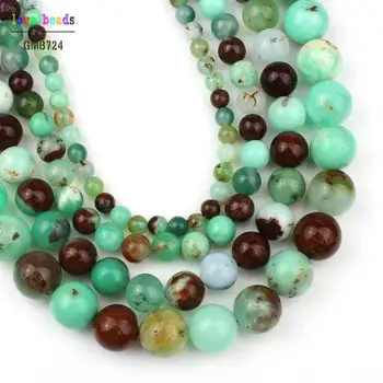 4/6/8/10mm Naturales de Australia Jades de Piedra Ronda Perlas de BRICOLAJE Perlas para la Joyería de Perlas de Bricolaje, Artesanía 7,5 Pulgadas