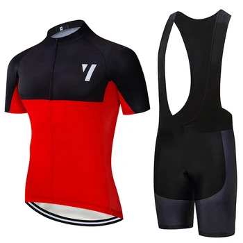 2020 Grey V jersey de Ciclismo 20D Baberos, pantalones cortos de secado Rápido Ciclismo bicicleta la ropa de los hombres de verano en pro de la Bicicleta Maillot de desgaste