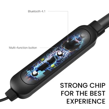 El borde del cuello de Deportes Bluetooth Inalámbrico de Auriculares Mini in-ear de Ejecución de los Auriculares Con Micrófono para el iPhone 11 Pro Max de la Mayoría de los Smartphones de Huawei