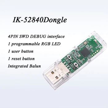 NRF52840 Dongle Bluetooth de Baja Energía Escritorio NRF Conectar BLE5.0 con Shell