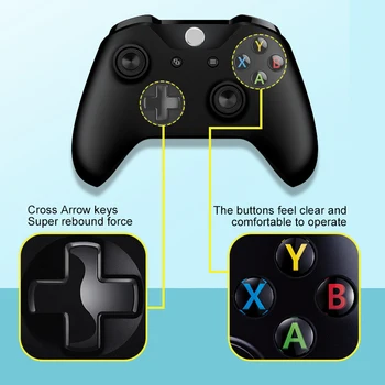 Datos de la Rana Inalámbrica Bluetooth Gamepad De Xbox One Slim Vibración del Controlador de la Manija Para PC Win7/8/10 Joystick Para el Teléfono Móvil