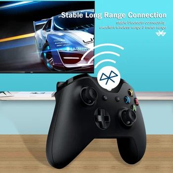 Datos de la Rana Inalámbrica Bluetooth Gamepad De Xbox One Slim Vibración del Controlador de la Manija Para PC Win7/8/10 Joystick Para el Teléfono Móvil