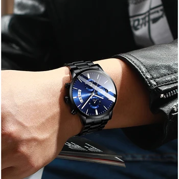 Reloj de los hombres de Lujo de la Marca BELUSHI High-end Hombre Casual de Negocios Relojes para Hombre Impermeable de los Deportes de Cuarzo reloj de Pulsera relogio masculino