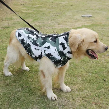 Más Reciente De La Moda Impreso Chaqueta Impermeable Para Perros Personalizados Ropa De Invierno Para Perros Roja Graffiti Pequeño Perro Ropa Reflectante