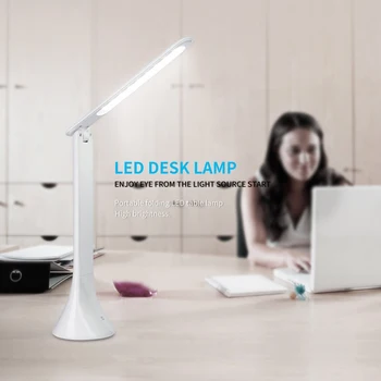 LED Táctil Interruptor de la Lámpara de la Mesa Plegable de Alimentación USB de Atenuación de luz Lámpara de Escritorio, lámpara de Lectura de Trabajo de Aprendizaje de Iluminación Para Estudio