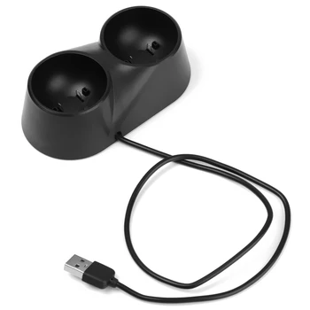 Cable USB Dock Cargador Doble soporte Para PS4 PS VR Controlador de movimiento Portátil de la Estación de Carga Universal Adaptador de Soporte de la Cuna Gamepa