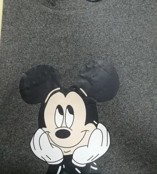 Disney Kawaii de Mickey Mouse camisetas para Mujer Negro Mujer Tops O-cuello de Verano de Dama Casual T-shirt Harajuku Estilo coreano Nuevas Camisetas