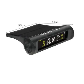 LEEPEE TPMS Sensor de Presión de los Neumáticos Sistema de Monitoreo de USB o la Energía Solar Digital Automático de Seguridad de los Sistemas de Alarma de Presión de los Neumáticos, Sensores de