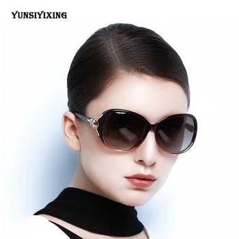 YUNSIYIXING Mariposa Polarizada de las Mujeres Gafas de sol de la Marca de Moda Gafas de Sol UV400 Espejo Anti-reflejos de las Gafas Accesorios 8842