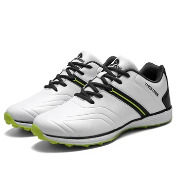 Nueva Impermeable, Zapatos de Golf de los Hombres Profesionales Antideslizante de Agarre de Golf Zapatillas de deporte de Peso Ligero 6.5-13 Calidad Zapatos de Deporte para los Golfistas