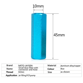 PCP Paintball Bomba de Mano 300bar 4500psi M10x1 de Agua Separador de Aceite Libre de Filtro con 50 cm de Manguera de Presión Y Acopladores Rápidos