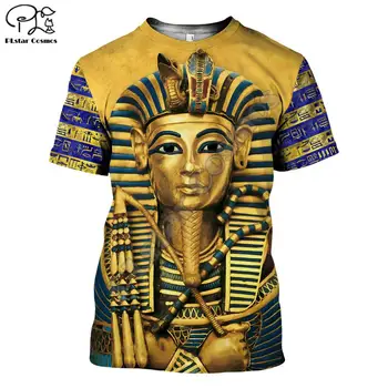 PLstar CosmosHorus Antigua Horus, Dios Egipcio de los Ojos de Egipto Faraón Anubis cara 3dPrint T-shirt Hombres/Mujeres Unisex Streetwear S-2