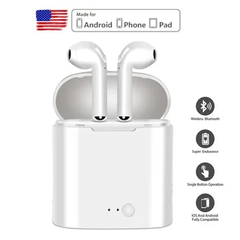 I7 i7s TWS Inalámbrica fone de ouvido para xiaomi in-ear Bluetooth de los Auriculares Auriculares Auriculares Con Micrófono Para iPhone de todos los teléfonos inteligentes