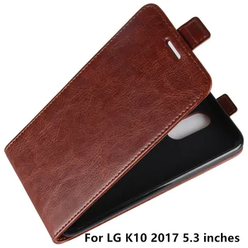 Telefoon Hoesjes Para LG K10 2017 Carcasas de Cuero de la Cartera de la caja del Teléfono de nuevo Flip Cover Para LG K10 2017 K 10 2017 M250N M250 M250F