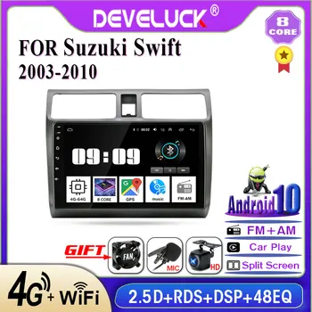 Android 9.0 2din Radio de Coche Multimedia Reproductor de vídeo de Navegación GPS de IPS Para Suzuki Swift 2003 2004 2005 a 2010 de 8 núcleos No 2 din 4G