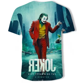 2020 nuevas blanco casual homme fresco antihéroe hip hop camiseta de streetwear Joker Joaquin Phoenix harajuku divertida camiseta de los hombres