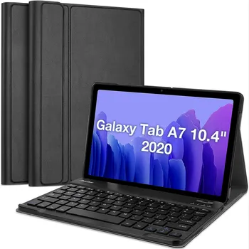 Estuche con teclado para Samsung Galaxy Tab A7 10.4 2020 SM-T500 T505 T507 Ultra Fino Desmontable Teclado Bluetooth Inalámbrico caso de la Cubierta