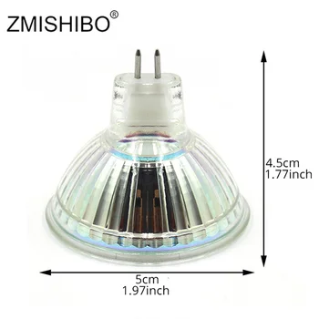 ZMISHIBO LED MR16 GU5.3 Bombillas de 12V 60LED Super Brillante de la Taza de la Lámpara de la Sala de la Luz del Punto SMD2835 Cálido/Blanco Frío Ángulo de 120 Grados